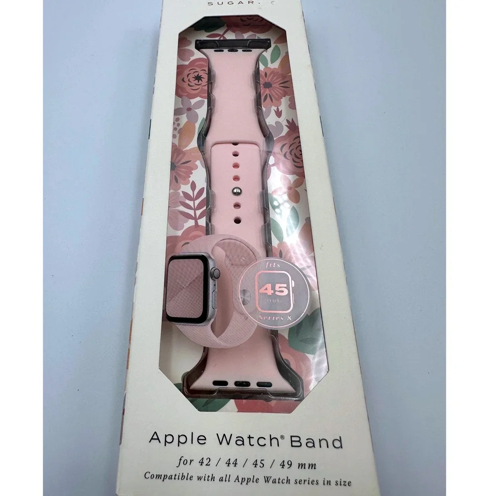 Plum Pretty Sugar Apple Watch Band Pink 42 44 45 49 mm Series 1-8 SE Ultra NEW
